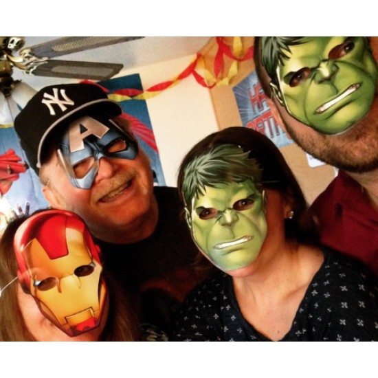 Máscaras dos Vingadores Hulk Thor Capitão América Homem de Ferro