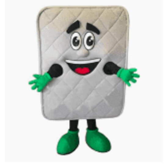Mascote Colchão  Branco Luxo Adulto