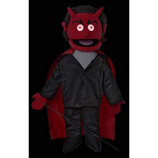 Boneco Fantoche Ventríloquo Diabo Luxo