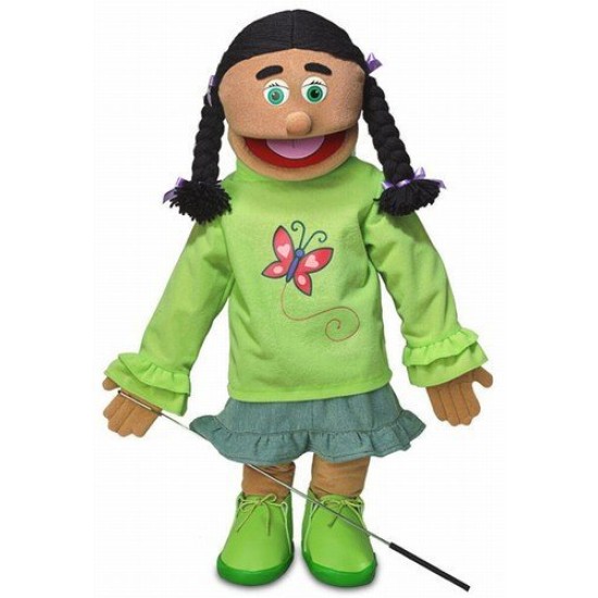 Boneco Fantoche Ventríloquo Jovem Jasmine Luxo