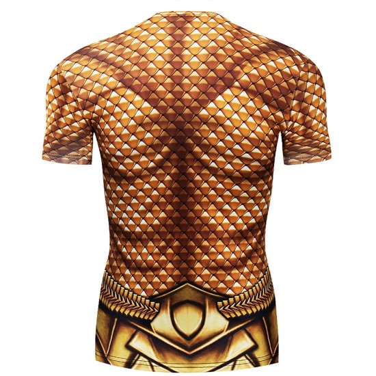 Camiseta Aquaman Adulto Curta