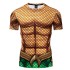 Camiseta Aquaman Adulto Curta