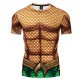 Camiseta Aquaman Adulto Curta