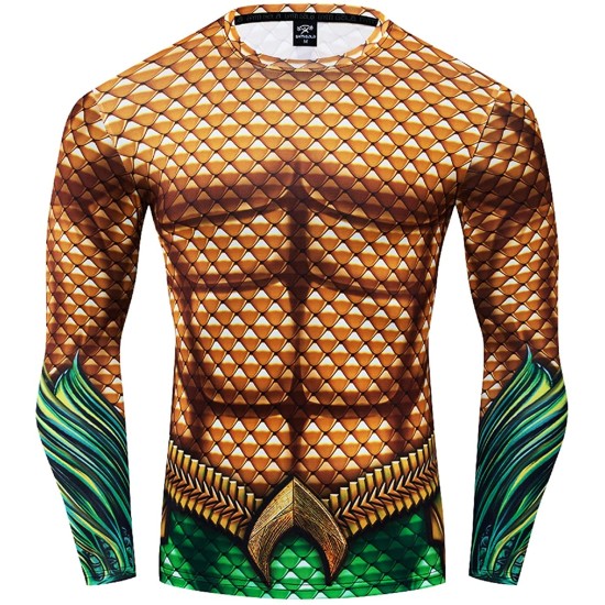 Camiseta Aquaman Adulto Longa