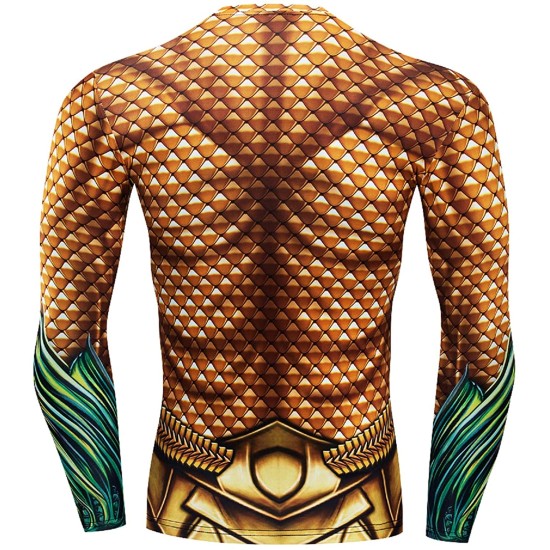 Camiseta Aquaman Adulto Longa