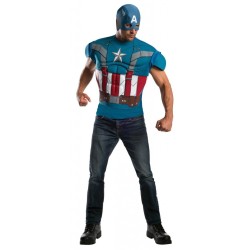 Camiseta Capitão América Adulto