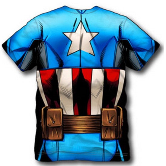Camiseta do Capitão América Infantil