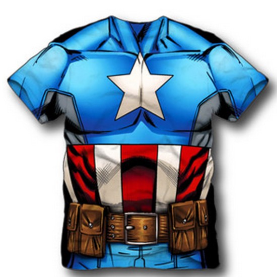 Camiseta do Capitão América Infantil