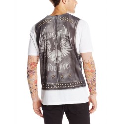 Camiseta Motoqueiro Estinto Selvagem Adulto Luxo