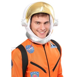 Capacete Astronauta Adulto de Luxo Tecido