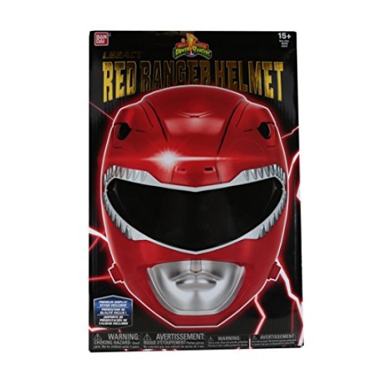 Capacete Power Rangers Mighty Morphin Vermelho