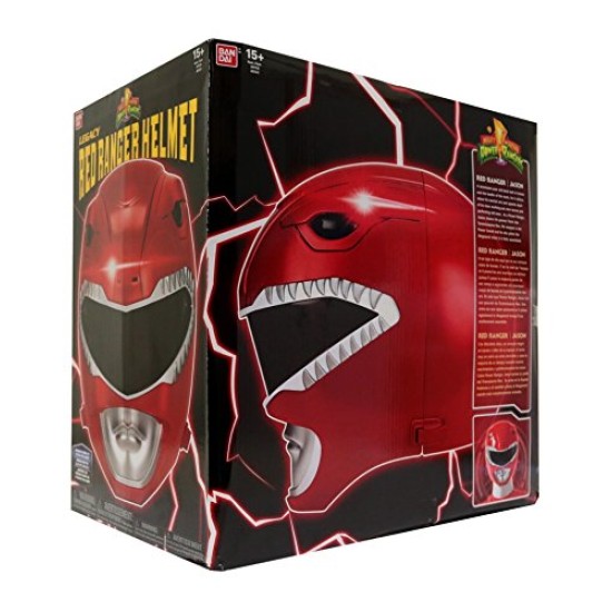 Capacete Power Rangers Mighty Morphin Vermelho
