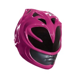 Capacete Power Rangers Rosa Clássico Luxo