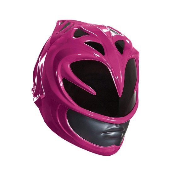 Capacete Power Rangers Rosa Clássico Luxo