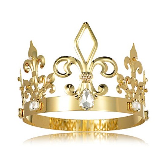 Coroa de Rei ou Rainha Luxo Dourada