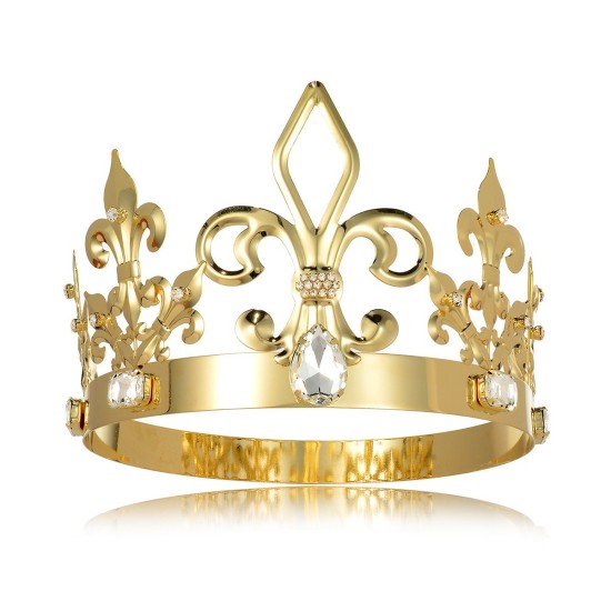 Coroa de Rei ou Rainha Luxo Dourada