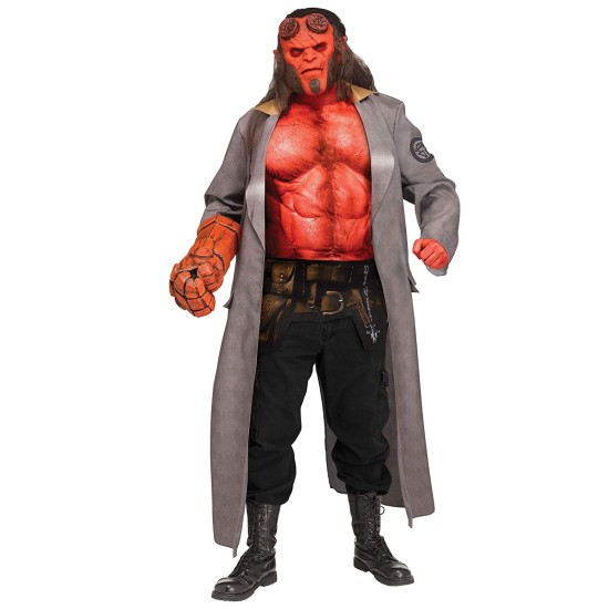 Fantasia Adulto Hellboy Luxo Elite