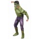 Fantasia Adulto Incrível Hulk com Músculo Clássica