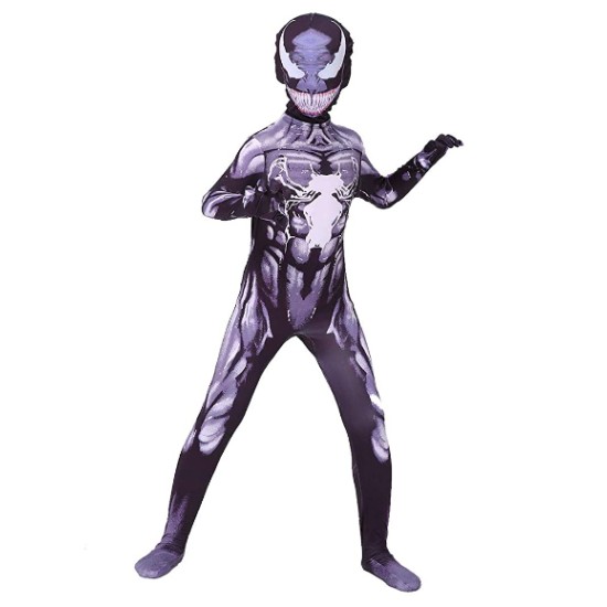 Fantasia Agente Venom Infantil Luxo Spandex