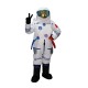 Fantasia Astronauta do Espaço Adulto Mascote Branco