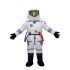Fantasia Astronauta do Espaço Adulto Mascote Branco