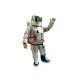 Fantasia Astronauta do Espaço Adulto Mascote Prata