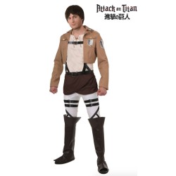 Fantasia Attack on Titan Eren Adulto Luxo