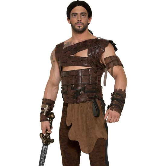 Fantasia Bárbaro Guerreiro Medieval Adulto Luxo