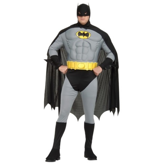 Fantasia Batman Adulto Luxo com Músculos