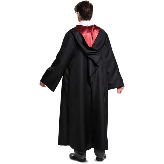 Fantasia Casa Hogwarts Manto Luxo Harry Potter Adulto