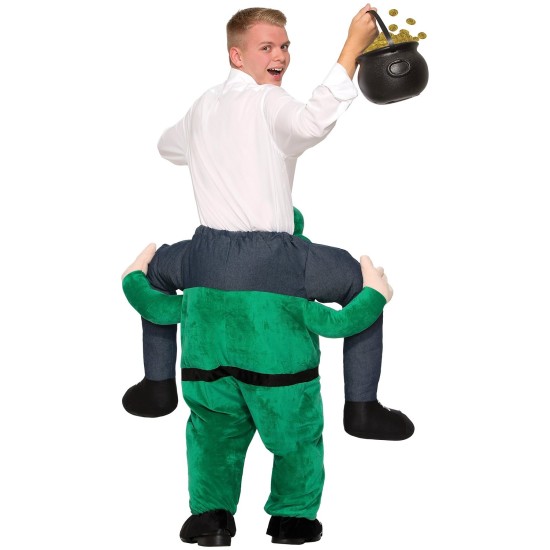 Fantasia de Montar Gnomo Leprechaun Me Carregando Adulto
