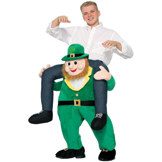 Fantasia de Montar Gnomo Leprechaun Me Carregando Adulto