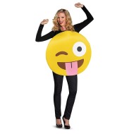 Fantasia Emoji Piscando Adulto
