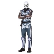 Fantasia Fortnite Skin Skull Trooper Aduto Luxo   