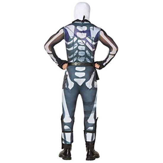Fantasia Fortnite Skin Skull Trooper Aduto Luxo   