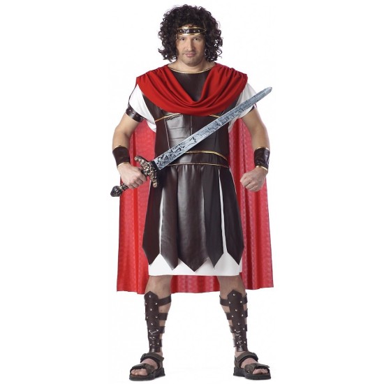Fantasia Gladiador Romano Hércules Adulto Luxo