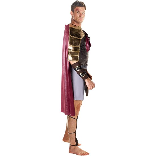 Fantasia Gladiador Romano Marco Antônio Adulto Luxo