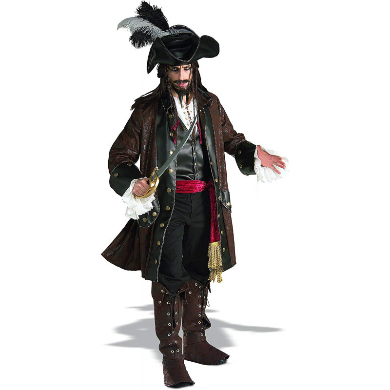 fantasia do capitão Jack Sparrow Plus Size Piratas do Caribe