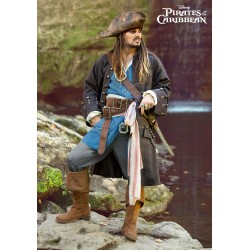 Fantasia Jack Sparrow Piratas do Caribe Realistico Autentico