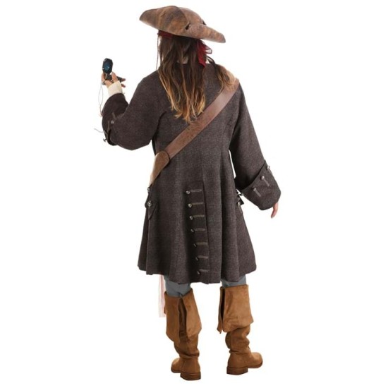 Fantasia Jack Sparrow Pirate Luxo Adulto Caribe