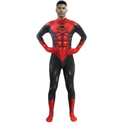 Fantasia Lanterna Vermelha Adulto Spandex