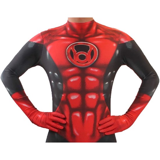 Fantasia Lanterna Vermelha Adulto Spandex