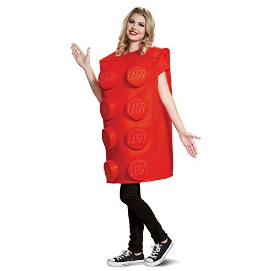 Fantasia Lego Vermelho Adulto