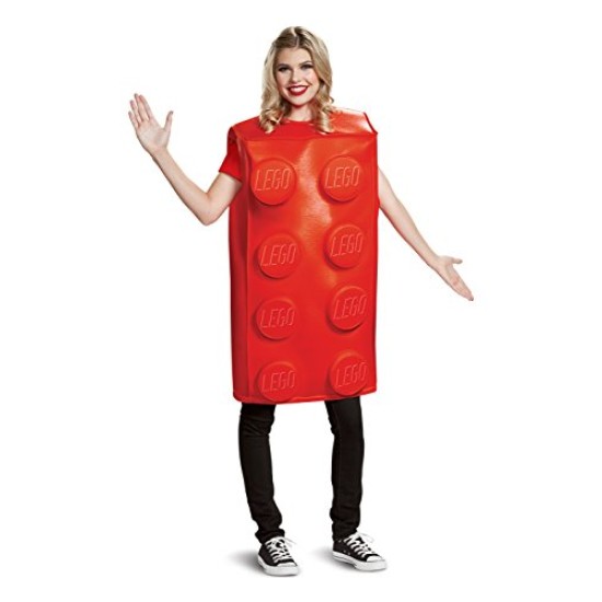 Fantasia Lego Vermelho Adulto