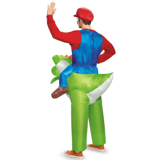 Fantasia Mario e Yoshi Inflável Inflável Adulto