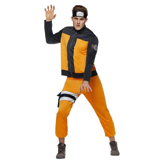 Fantasia Naruto Anime Uzumaki Luxo Adulto