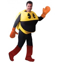 Fantasia PacMan Pac Man Luxo Adulto