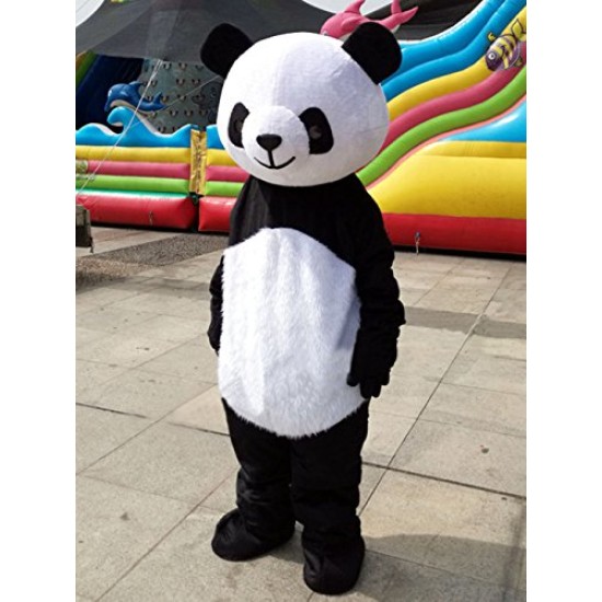 Fantasia Panda Mascote Adulto Elite
