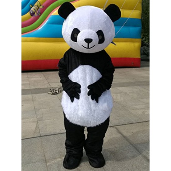 Fantasia Panda Mascote Adulto Elite