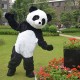 Fantasia Panda Mascote Adulto Elite Profissional